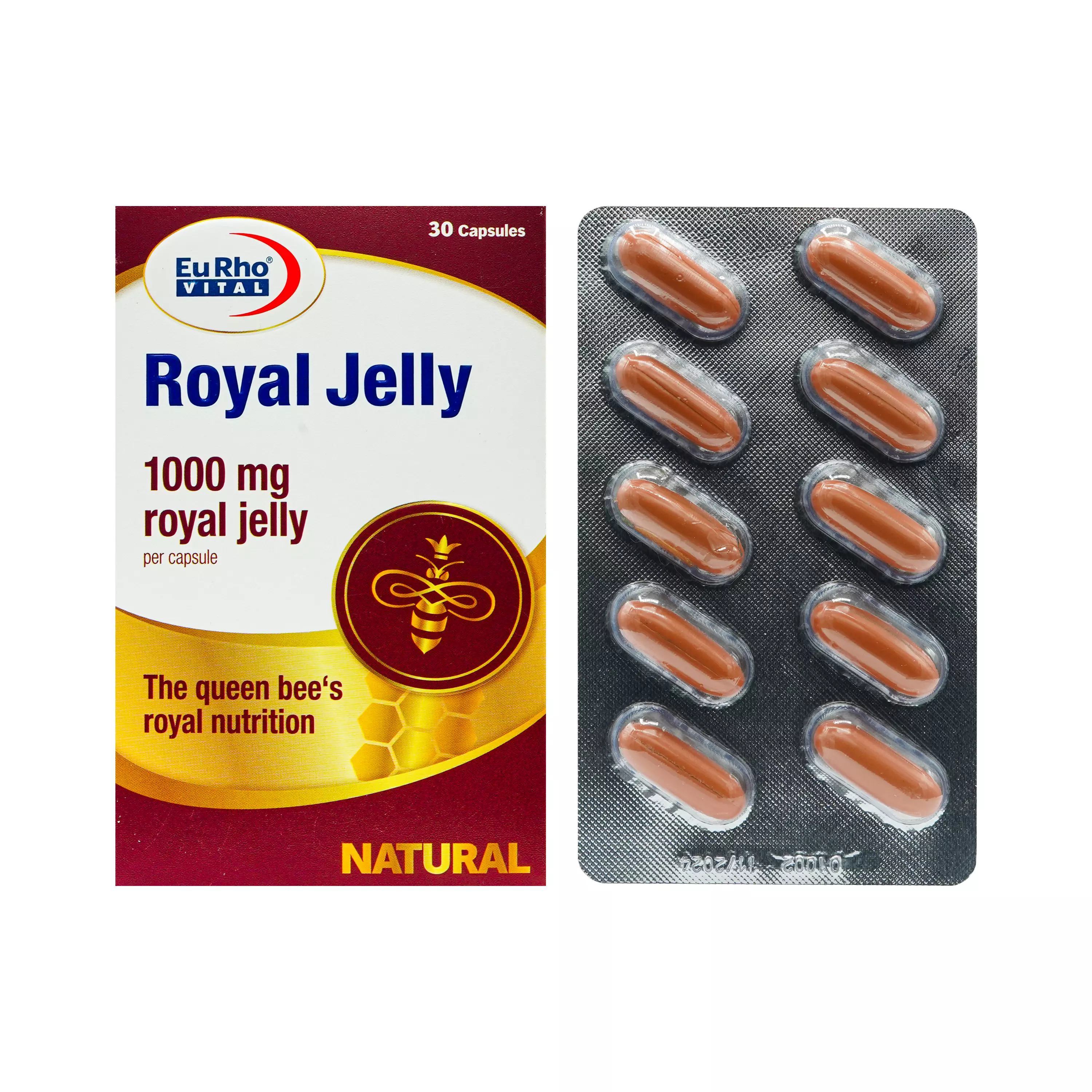 کپسول نرم ژلاتینی رویال ژلی 1000 میلی گرم یوروویتال